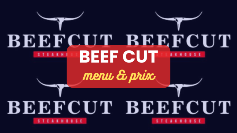 Beef Cut Menu France