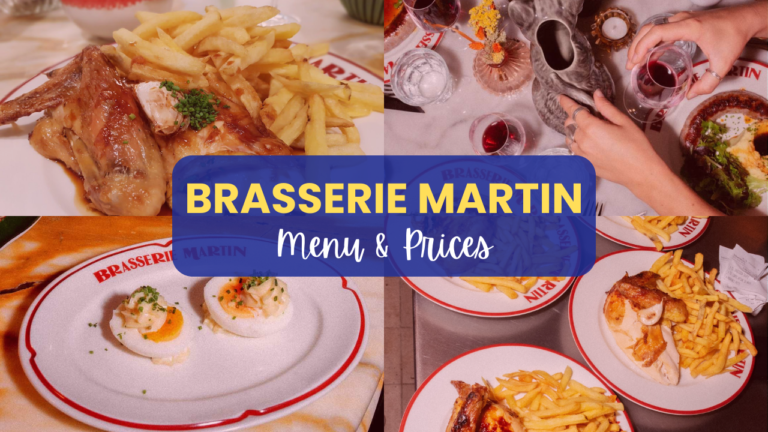 Brasserie Martin Philippines Menu