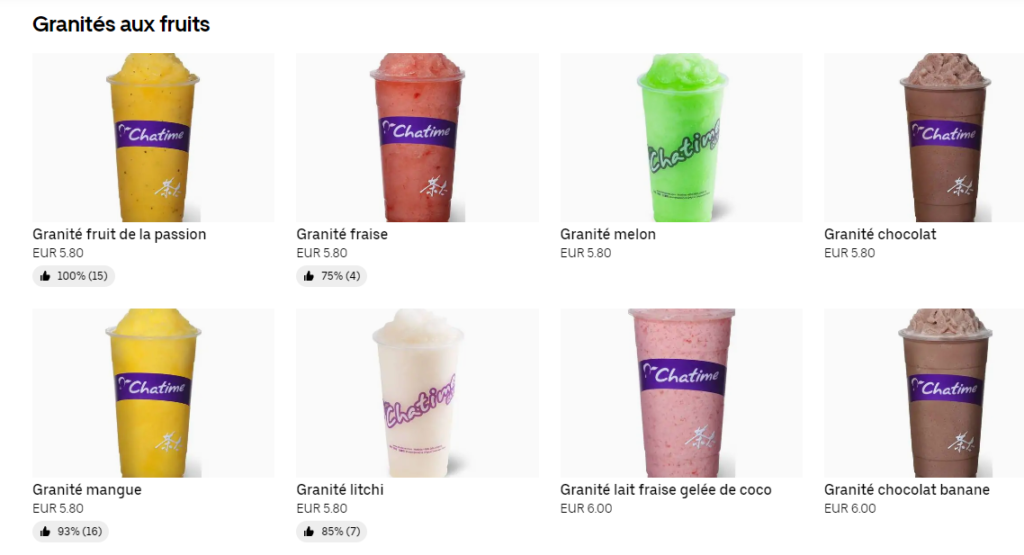 Chatime Prix