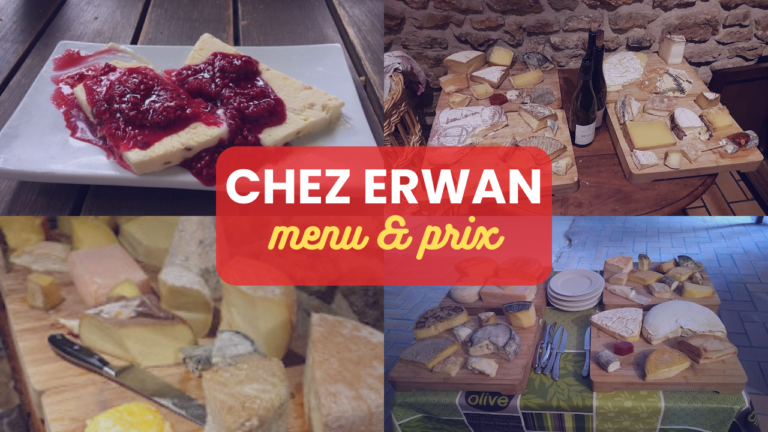 Restaurant Chez Erwan Menu Prix France