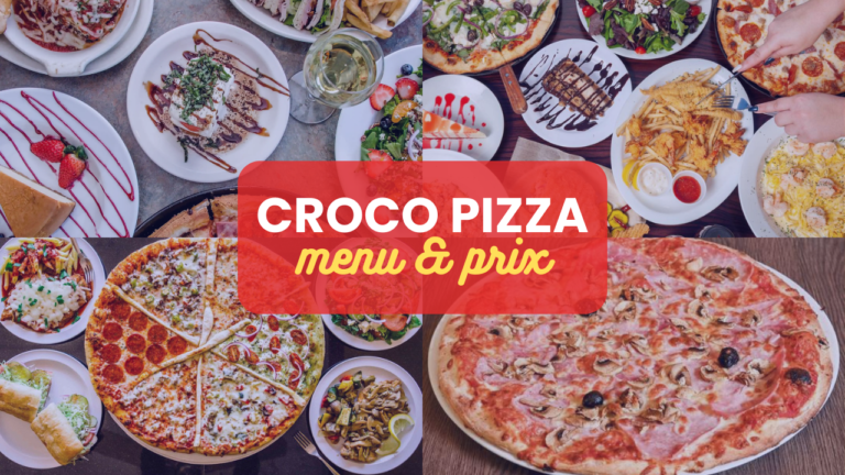 Croco Pizza Menu Prix France