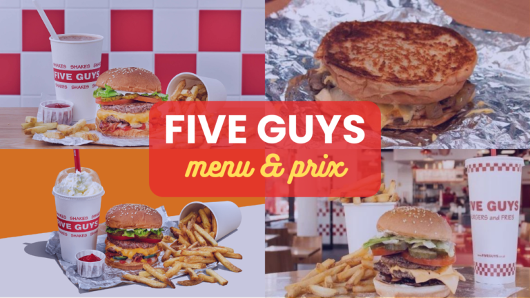 Five Guys Menu France Prix