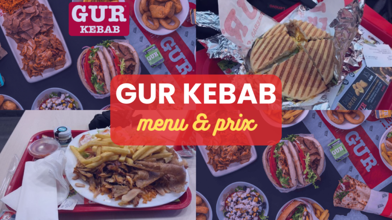 Gur Kebab Menu France Prix