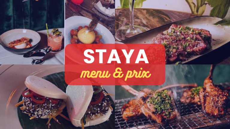 STAYA Menu France