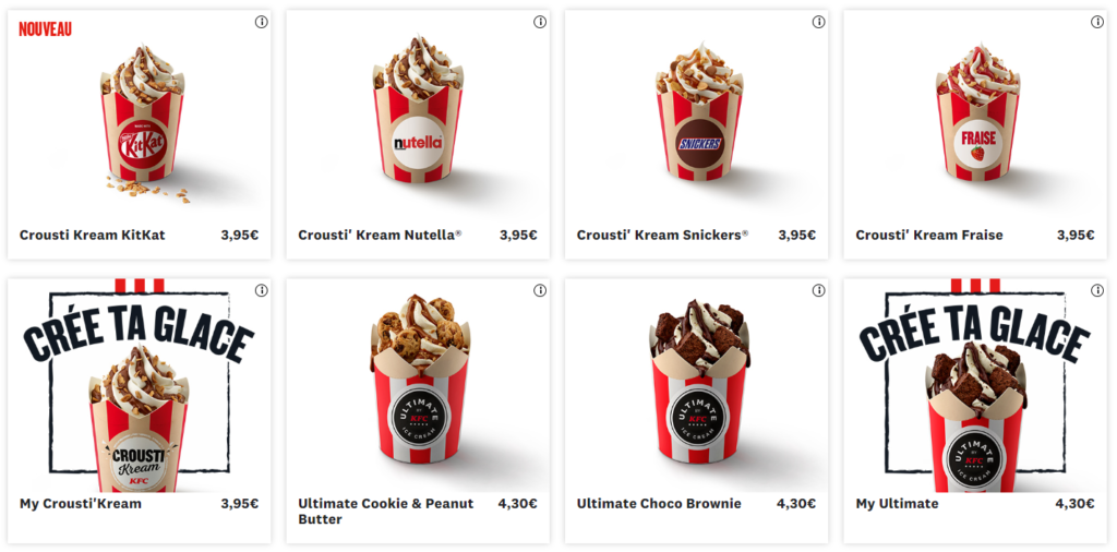 kfc desserts