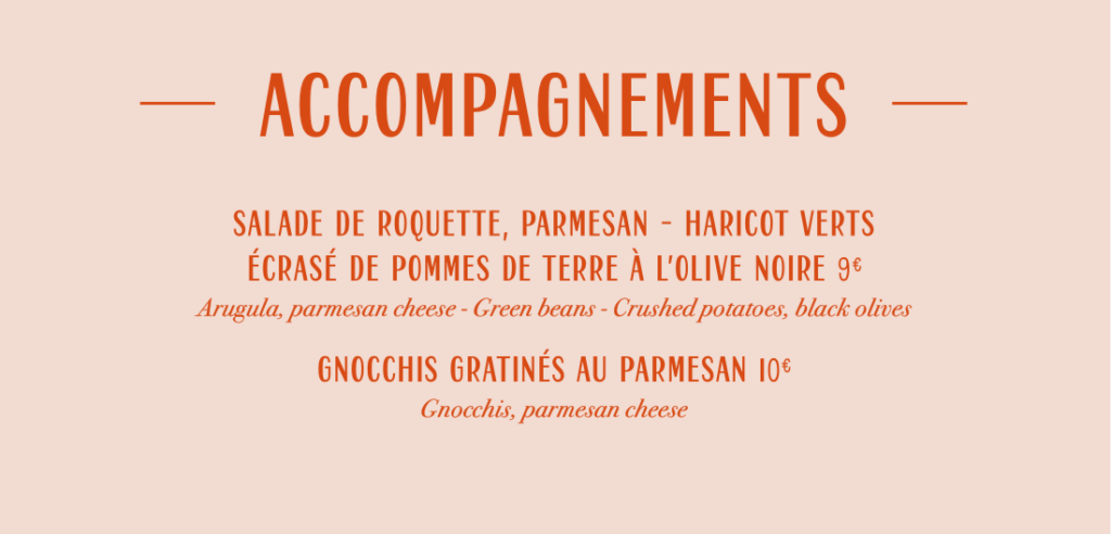 Accompagnement prix