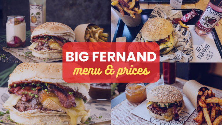 Big Fernand La Rochelle Menu Prix