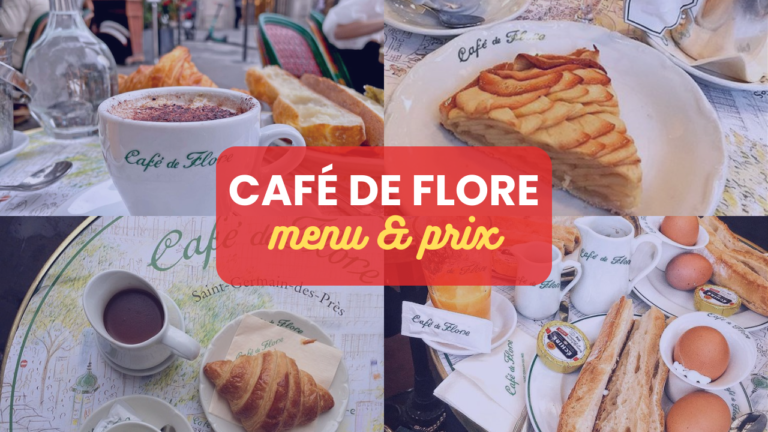 Café De Flore Menu Prix Paris