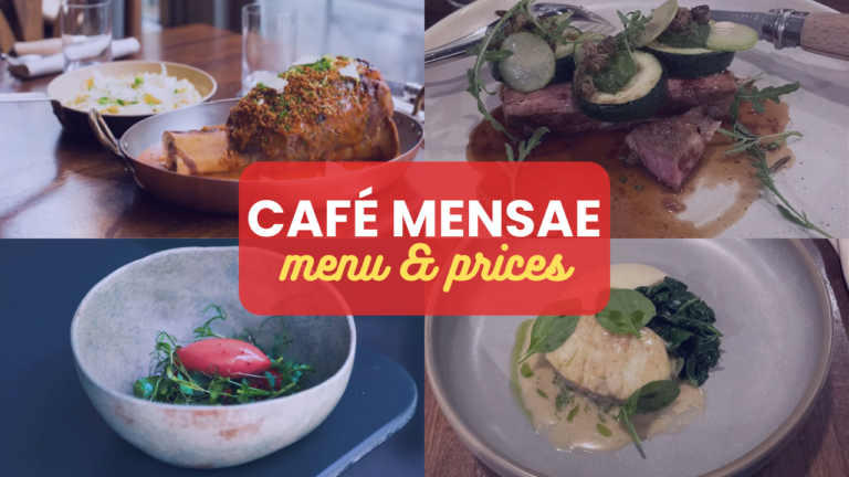 Café Mensae Menu Paris Prix