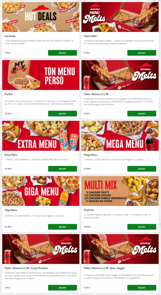 Pizza Hut Promos & Menus