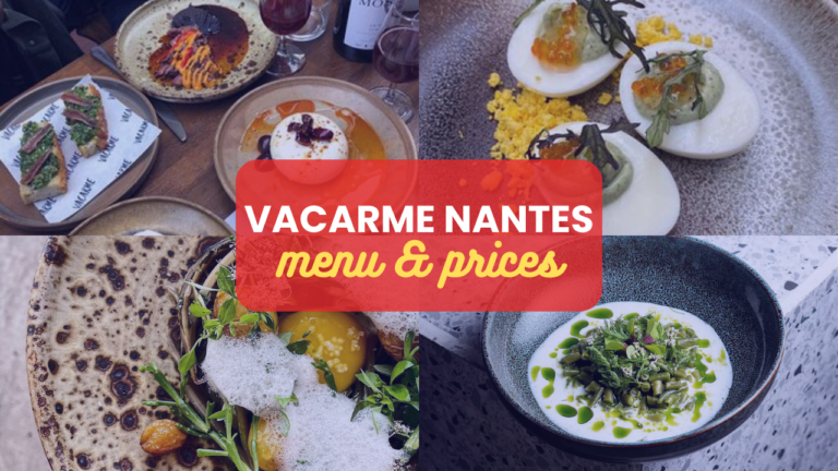 Vacarme Nantes Menu Prix France Mis à jour 2024