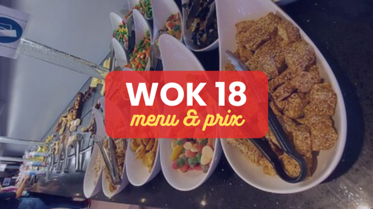 Wok 18 Menu Prix Paris