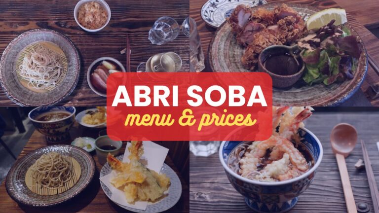 Abri Soba Menu Paris Prix