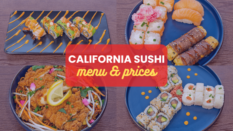 California Sushi Menu Prix