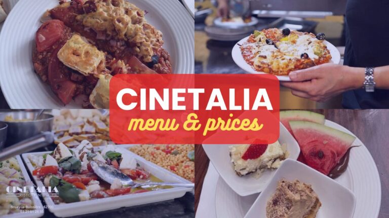 Cinetalia Menu France Prix