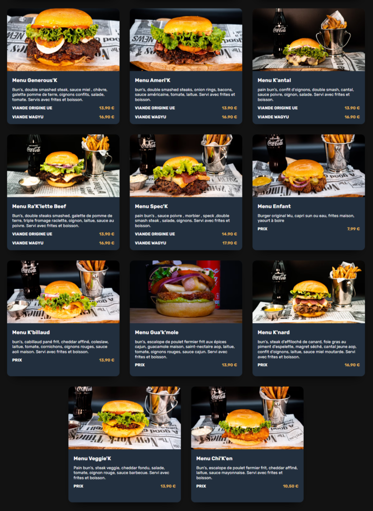 Kurty's Menus 2