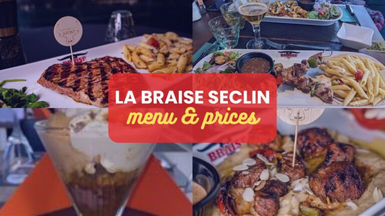 La Braise Seclin Menu France Prix