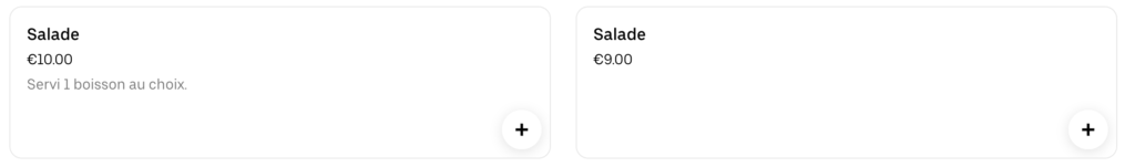 Nos salades