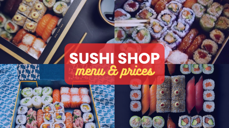 Sushi Shop Menu France Prix