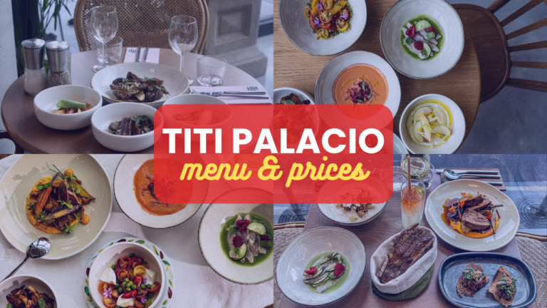 Titi Palacio Menu France Prix