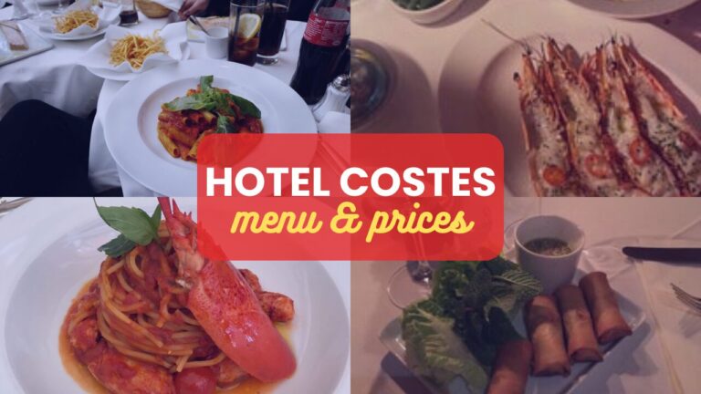 Hotel Costes Menu France Prix