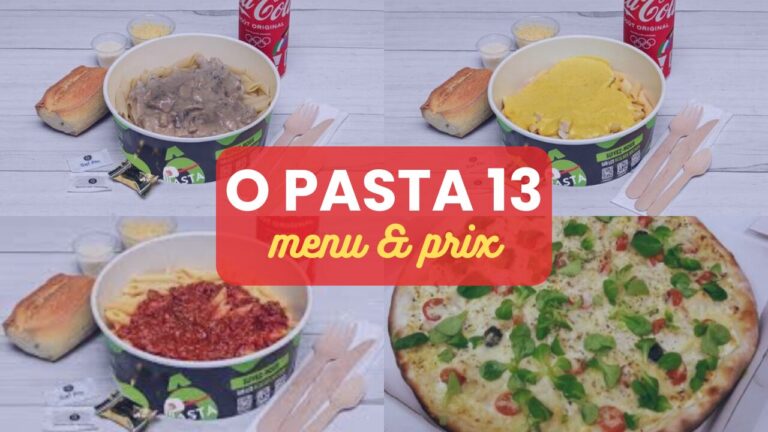 O Pasta 13 Menu France