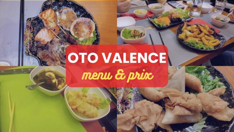 OTO Valence Limay Menu Prix France