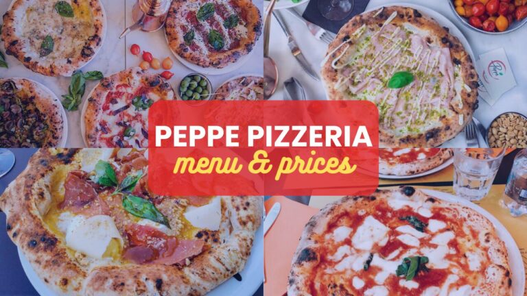 Peppe Pizzeria Menu France Prix