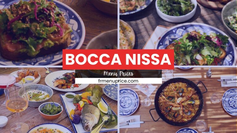 Bocca Nissa Menu Prix France Mis à jour 2024