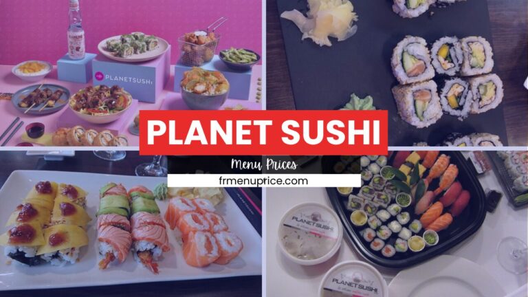 Planet Sushi Menu France Prix